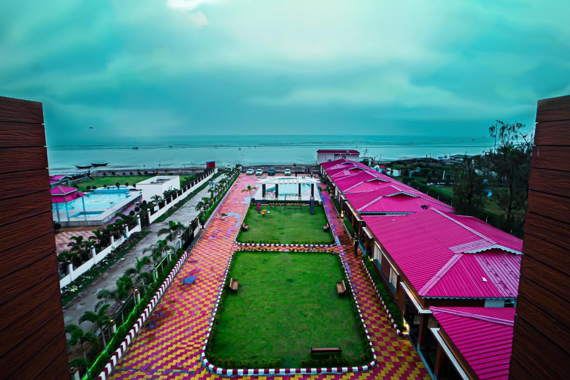 Prasant On Beach Resort !! Lift - Wifi -Restaurant-Parking Facilities-Newly Decorated Room !! Mandarmani Extérieur photo
